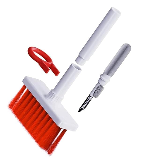 Lapster 5-in-1 Multi-Function Laptop Cleaning Brush/Keyboard Cleaning kit/Gadget Cleaning kit Gap Duster Key-Cap Puller for Laptop, Keyboard and Earphones(Multi Colour)