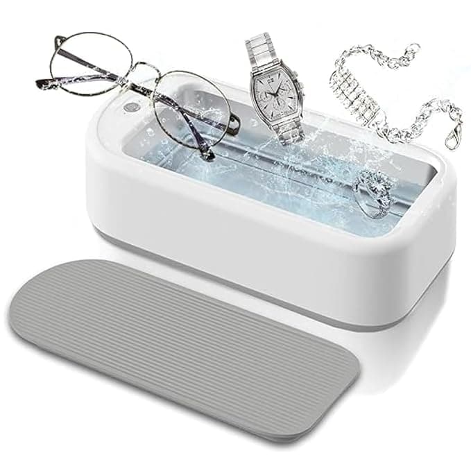 Ultra Sonic Jewellery Cleaner, Ultrasonic Cleaner Machine, Ultrasonic Glasses Cleaner, 360° Professional Low Noise Portable USB Cleaning Machine for Glasses Jewelry (ULTRASONIC)