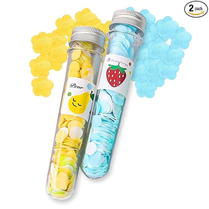 Disposable Paper Soap Tube, Mixed Fragrance Paper Soap Sheets, Flower Design, Compact and Portable, Gentle on All Skin Types, Dissolves Easily, Hygienic and Travel-Friendly