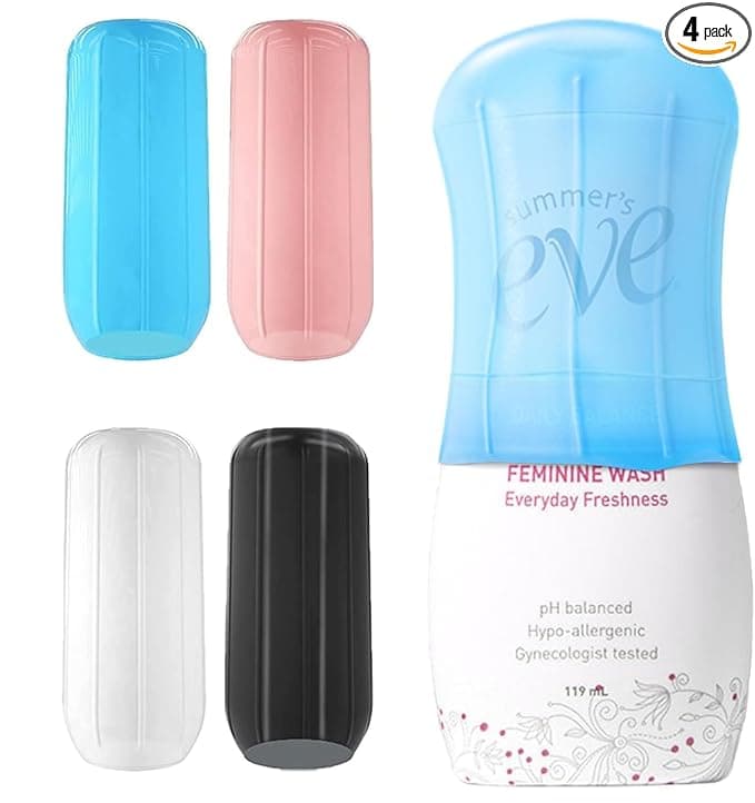 MAYCREATE® 4pcs Silicone Bottle Covers Leakproof Sleeves for Travel Bottles for Toiletries, Reusable Leak Proofing Elastic Sleeves Covers for Travel Container Spray Bottles Accessories