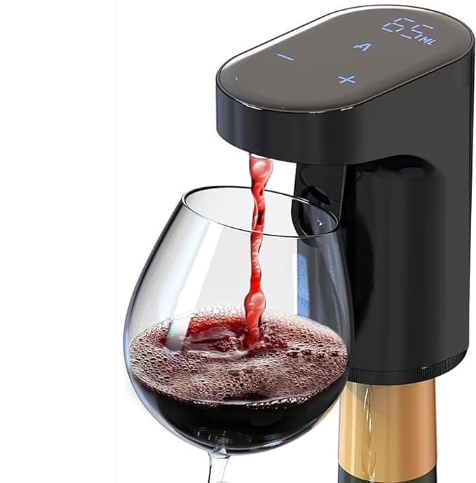 Bebo Creations Electric Alcohol Dispenser & Digital Peg Measure Dispenser| Whiskey, Wine, Drink Dispenser|Smart Sensor Aerator with 1-999ml| Liquor Dispenser Gift for Men, Perfect Peg Measurer