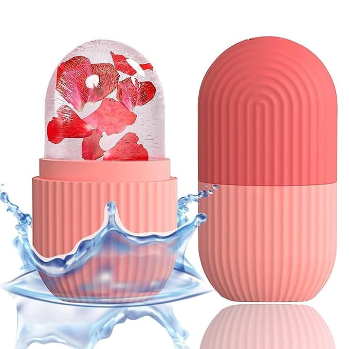 ANTIL'S Face Ice Roller for Men & Women – Reusable & Unbreakable Face Massager for Glowing Skin, Puffy Eyes & Relaxation – Ice Cube Roller for Skin Care (Multicolor)