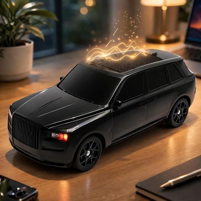 Toy Imagine Bluetooth Toy Car Speaker | Portable Car-Shaped Wireless Speaker with 5W Stereo Sound & 1200mAh Battery | TF/USB/FM/TWS Support, Multicolor Music Toy